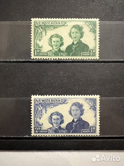 Марки Новой Зеландии. 1944 г