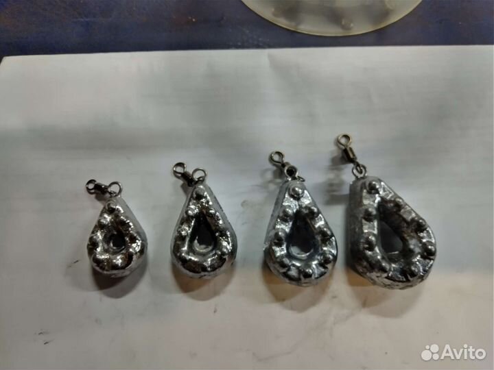 Грузила рыбацкие. Свинец