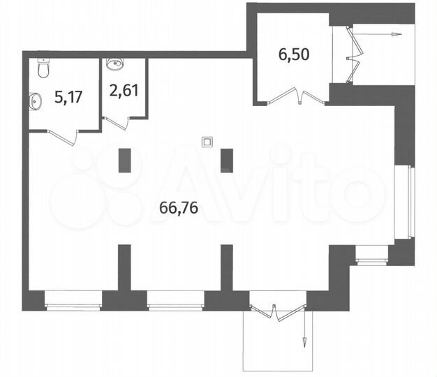 Продам торговое помещение, 82.2 м²