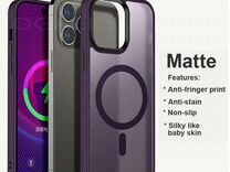 Чехол для iPhone 13 Pro матовый с Magsafe (фиолето