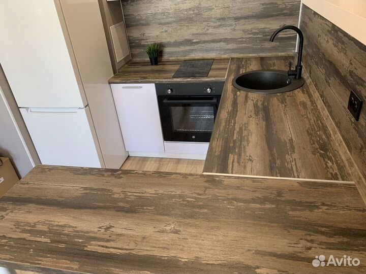 Кухня в студию с барной стойкой ксп:30914