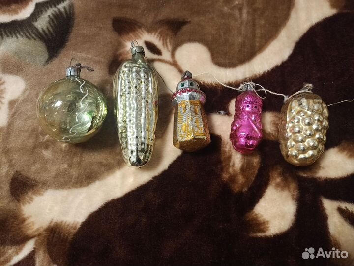 Игрушки ёлочные советские