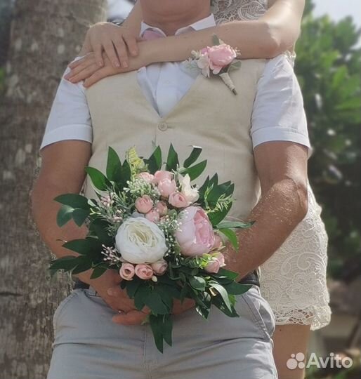 Букет-дублёр и бутоньерка