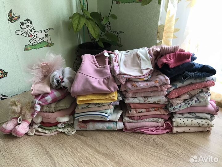 Пакет одежды для девочки 62-68-74