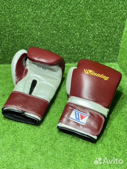 Боксерские перчатки wining бордовые