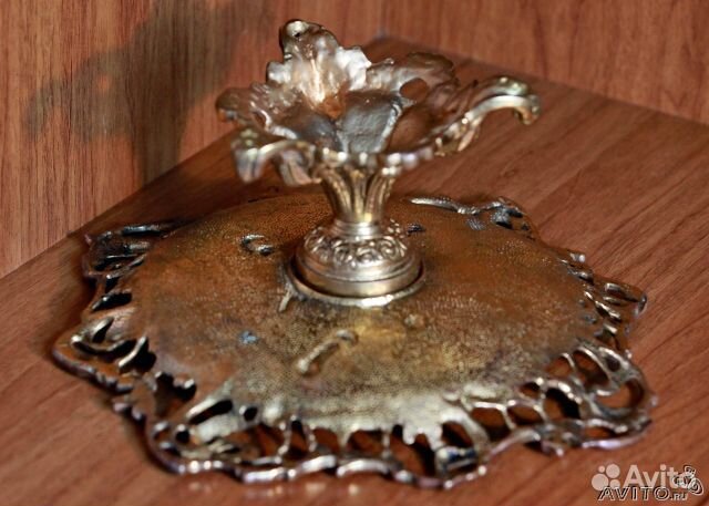 Большая анкварная ваза для фруктов- бронза Франция