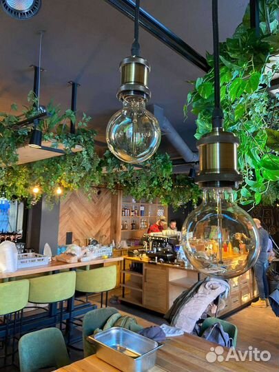 Растения искусственные ампельные свисающие