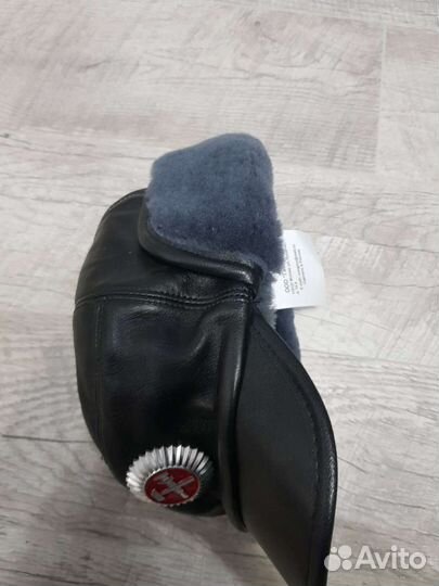 Мужская зимняя кепка, кожа овчина