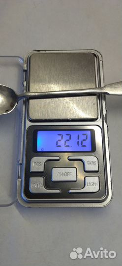 Ложка чайная серебро 84 проба штихельный рисунок ц