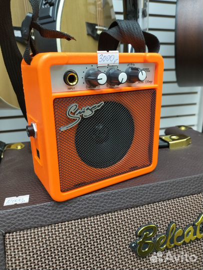 Гитарный комбоусилитель, портативный, 5Вт, черный