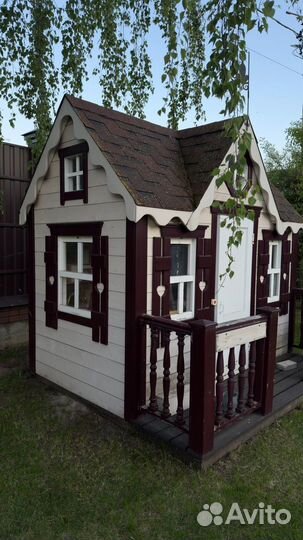 Детский деревянный домик для дачи