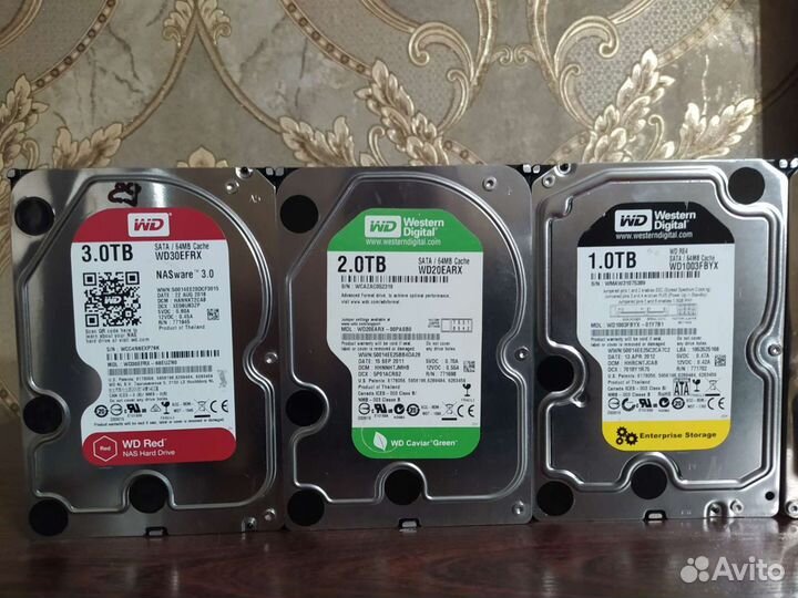 Жёсткие диски 6Tb 4Tb.3тTb 2Tb 1Tb. 500Gb 250G