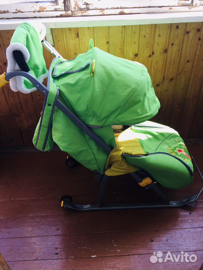 Детские санки коляска ника