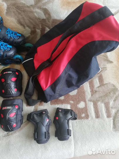 Детские ролики раздвижные и защита