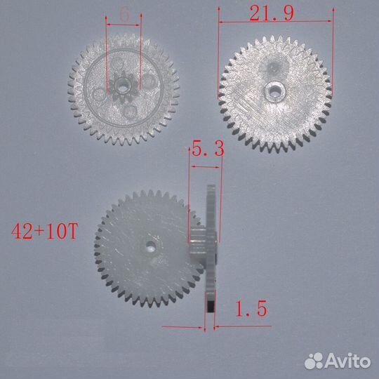 Шестеренка модуля боковой щетки iRobot Roomba