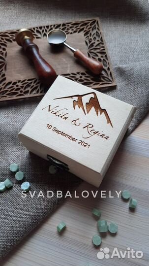 Шкатулка для свадебных колец