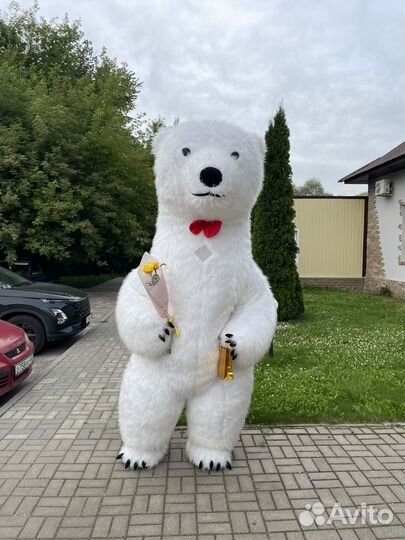 Ростовая кукла белый мишка