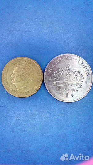 Монеты Швеция 2шт