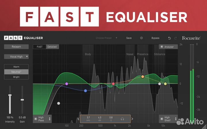6 плагинов Focusrite Fast Bundle VST лицензии с ии