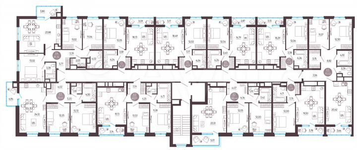 2-к. квартира, 70,4 м², 4/10 эт.