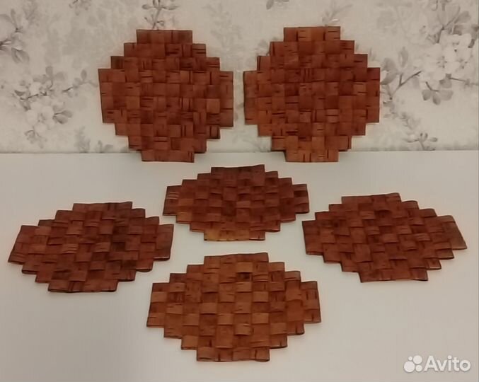 Подставки из бересты 6 шт