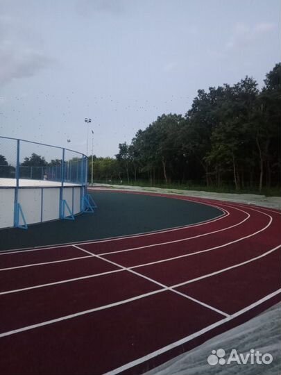 Бесшовное резиновое покрытие под ключ