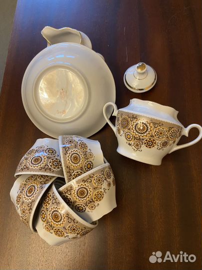 Чайный сервиз фарфор рижский завод