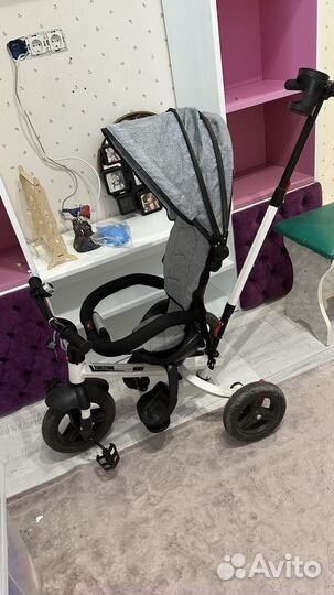 Велосипед коляска с ручкой