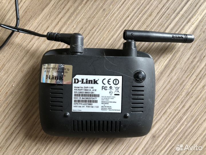 Wi-Fi роутер D-Link DAP-1155
