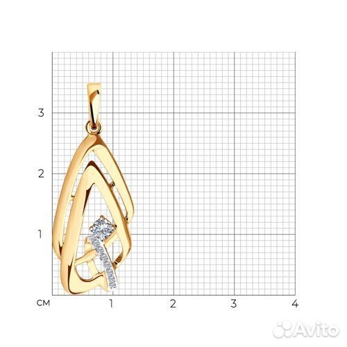 Подвеска sokolov из золота, 036110