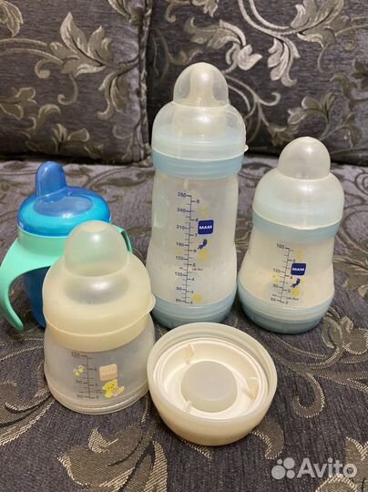 Бутылочки мам, поильник avent