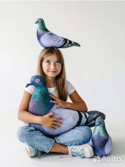 Мягкая игрушка голубь антистресс из тикток