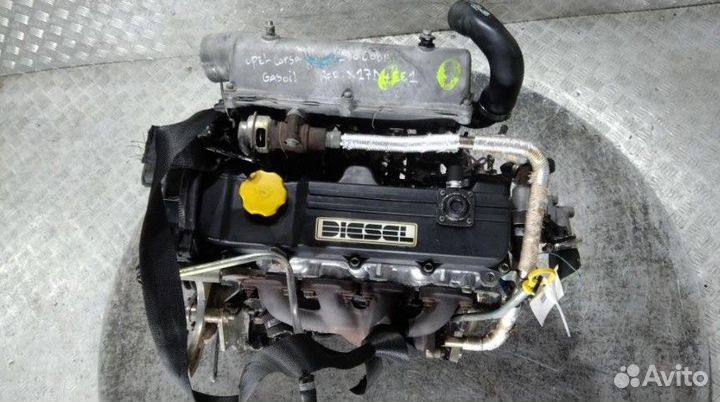 Двигатель X17D Opel Corsa B 1.7 Дизель
