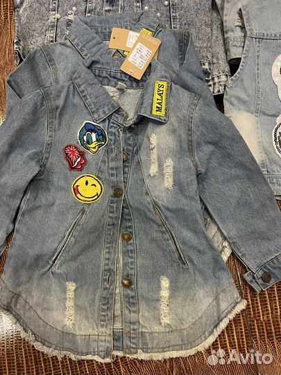 Жилетки, пиджак джинсовые для девочек