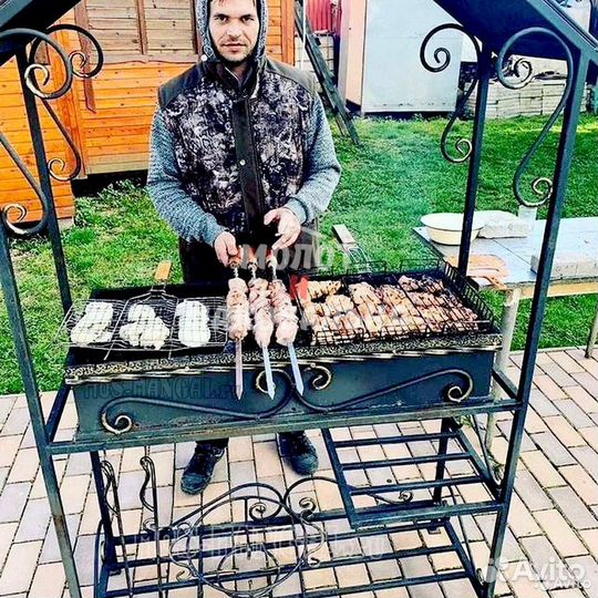 Мангал в стиле лофт