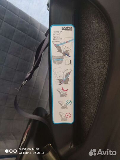 Детское автокресло sparco группа 0+,1