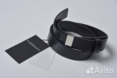 Ремень женский кожаный черный, 70 см