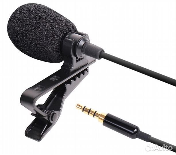 Петличный микрофон 1.5м + удлинитель + переходник