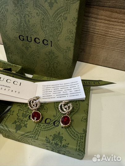 Винтажные серьги Gucci три вида