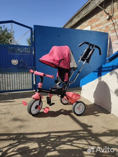 Детский трехколесный велосипед с тентом kreiss