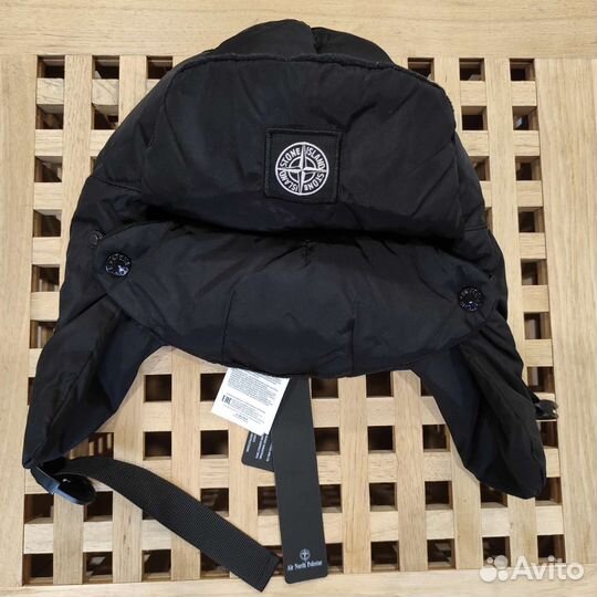 Шапка ушанка балаклава зимняя Stone Island новая