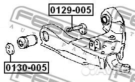 Болт с эксцентриком, febest 0129005