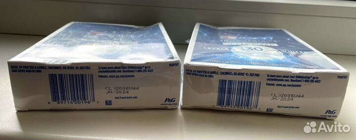 Полоски для отбеливания зубов Crest 30 Level+Лампа