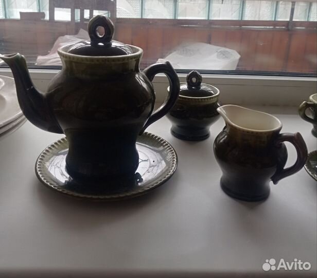 Сервис кофейный много предметов