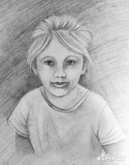 Портрет по фото карандашом. На заказ