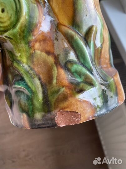 Фигура. Попугай Кеша. Керамика. Какаду )