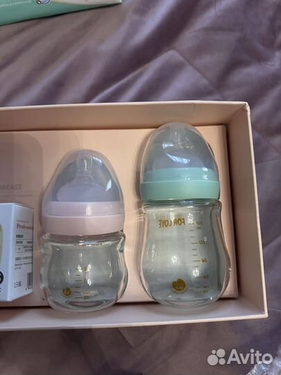 Бутылочки для кормления новые стекло