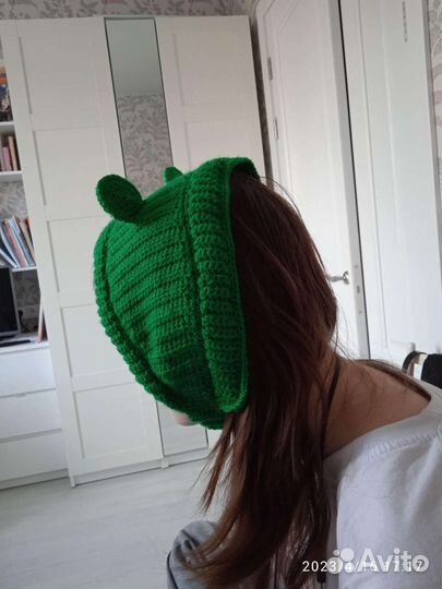 Шапка лягушка