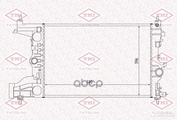 Радиатор системы охлаждения TGA1082 tatsumi