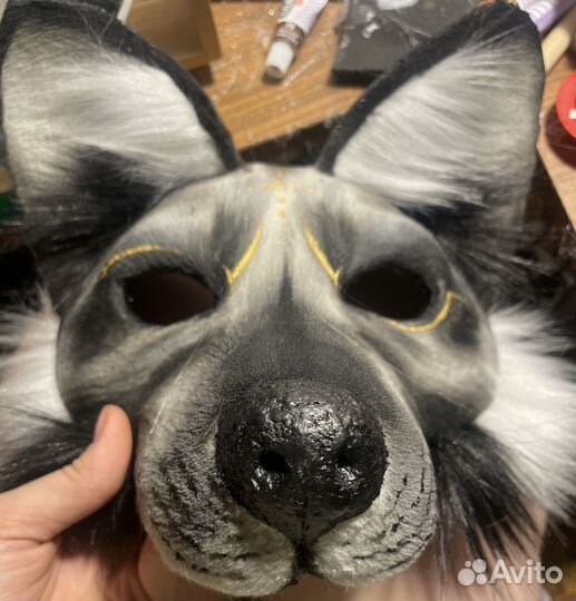 Маска для квадробики волк